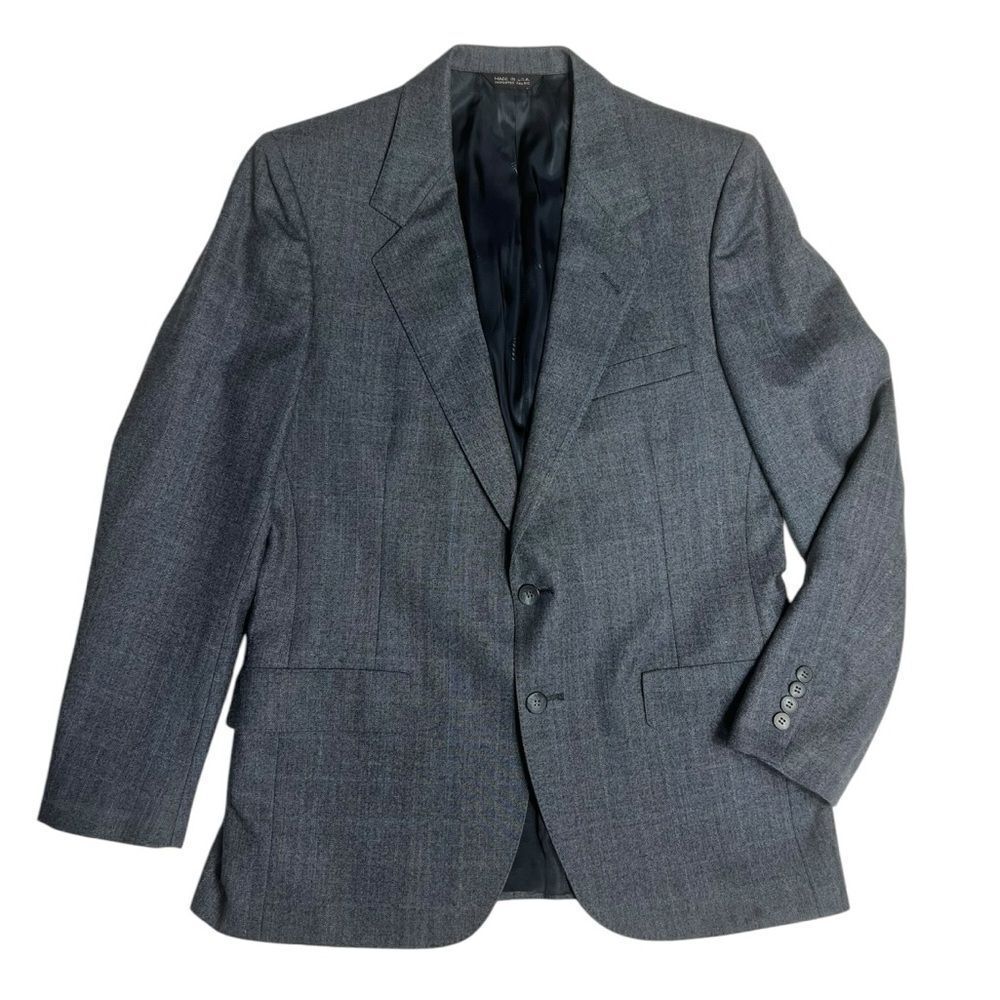 Lanvin Paris Men’s Vintage Wool Single Breasted Blazer Suit Jacket Size‎ 40 R